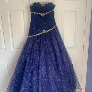 Navy Prom/Quinceañera Ball Gown